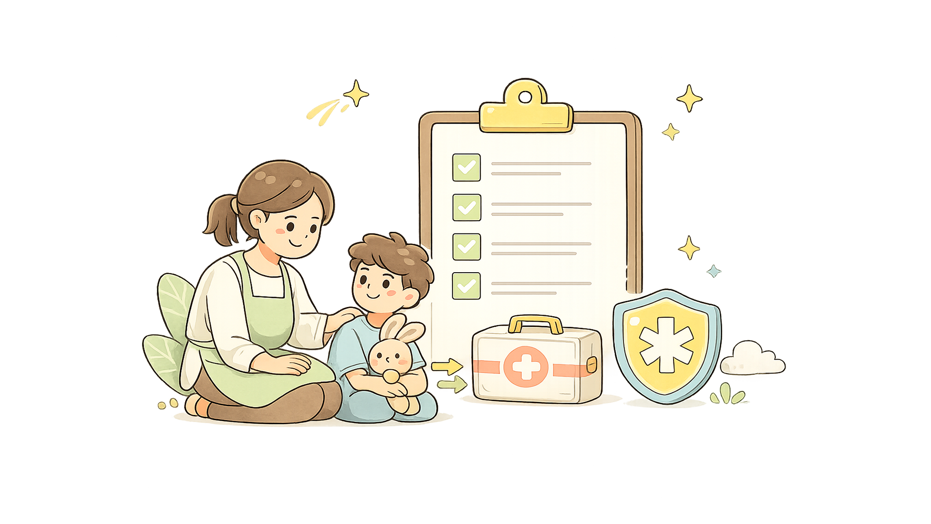 Emergency planning and safety documentation for childcare